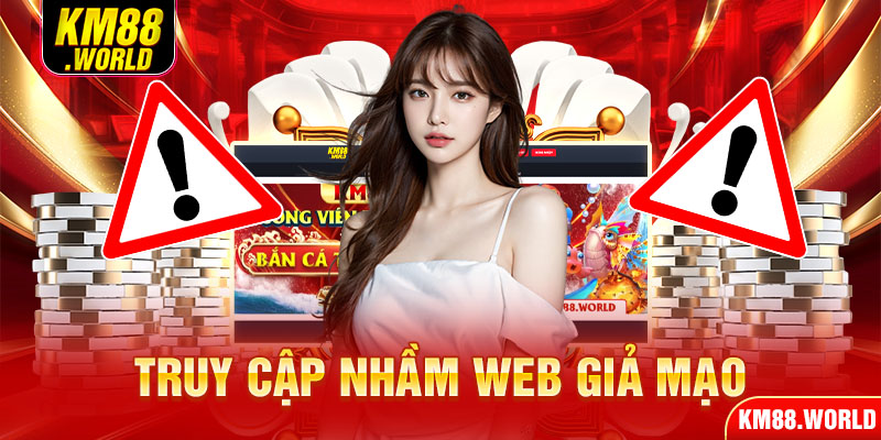 Truy cập nhầm web giả mạo